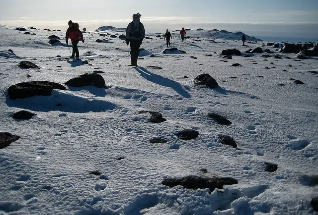 Hiking in Snow