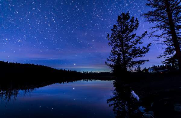 Moonlit Night In The Mountains