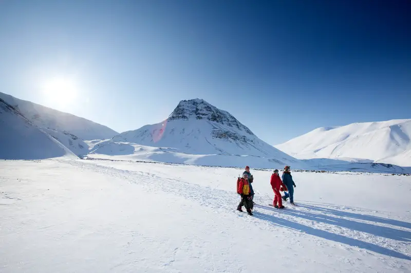 Hikers In The Arctic