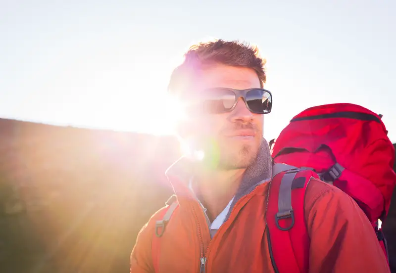 Hiker In The Sun