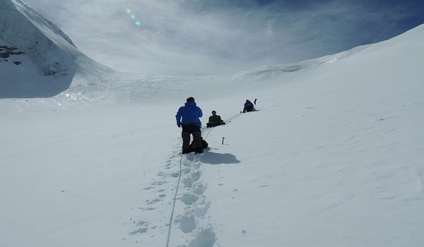 Roped Up On Gran Paradiso