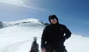 Approaching The Summit Of Mont Blanc