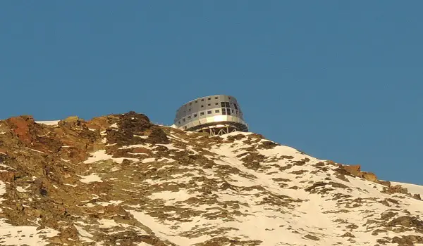 The Rocky Face Leading To The Gouter Hut