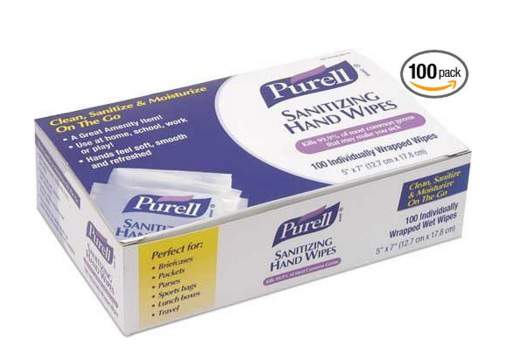 Purell 9022 10 Sanitizing Hand Wipes