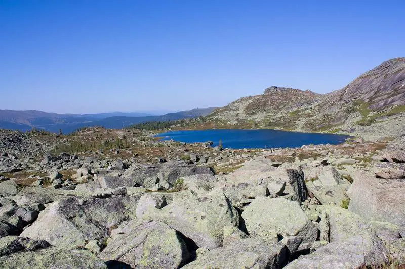 Lake Karovoe Siberian Natural Park Ergaki