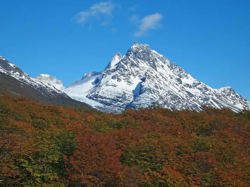 Torres del Paine in fall Chile