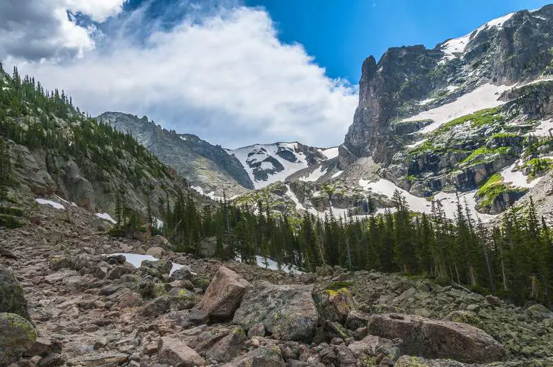 Trail from Lake Helene to Odessa Colorado Rockies