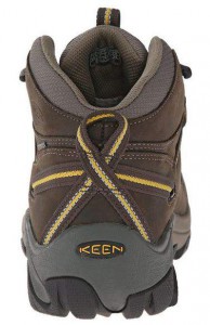KEEN Mens Targhee II Mid Waterproof Hiking Boot Rear Profile