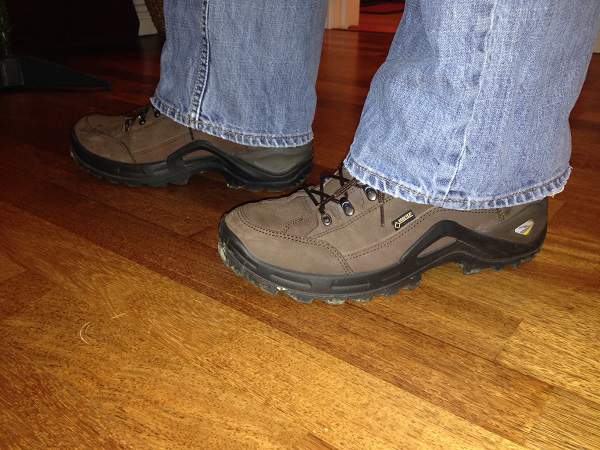 Colm Wearing Lowa Lo Hiking Shoes