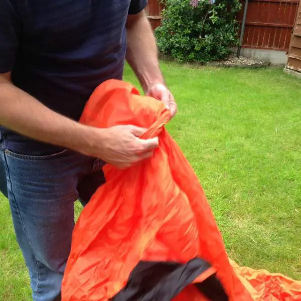 Bothy Bag Stowing Away