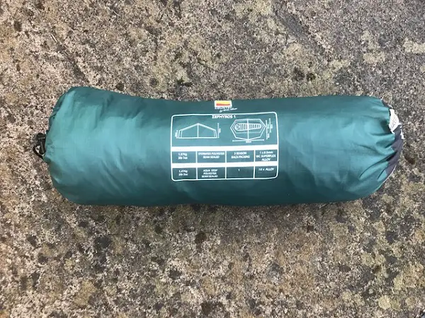 Wild Country Zephyros 1 Tent in its Pack