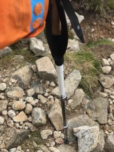 Alpine Carbon Cork Trekking Poles out in the Field 2