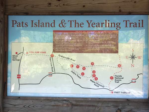 The Yearling Trail Head Map Board